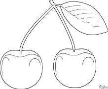 ķirsis Drukājamas Krāsojamās Lapas